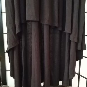 EuC Beautiful Black High Low Skirt Finn and Clover